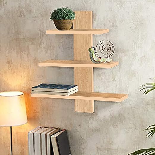 Pine wood 3 layer wall Self for home decor