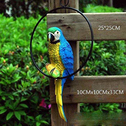 13 Inches Height Blue Parrot for Hanging for Home/Garden Decor