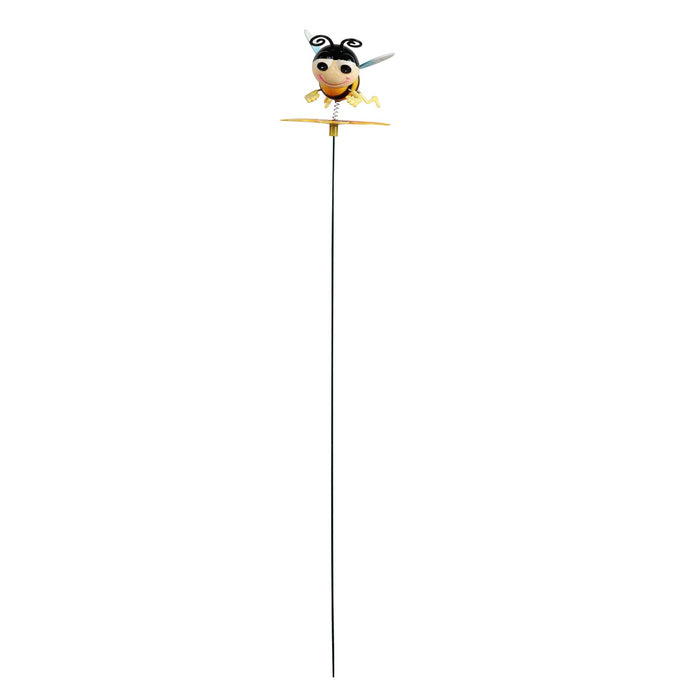 (Set of 2) Plastic Animated Bee on Sunflower