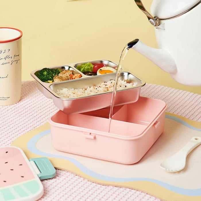Kids- 745 ml  SS Lunch Box 304 stainless Steel Summer Tiffin Box (price per pc)