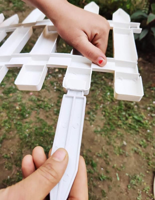 Wonderland (Set of 8) 11.8 inch Garden Edging Fence Decorative| White Garden Picket Fence Panels| 13.1 Feet Coverage Resistant PVC Garden Fence Decorative| Flower Bed Fencing for Pathway, Yard, Lawn | with Spikes