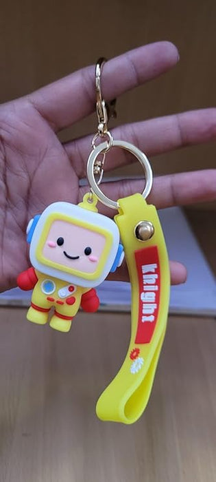 Wonderland Small robot [Yellow]Kechains, Cartoon Style Keychain & Bag Charms Fun & Functional Accessories for Bags and Keys