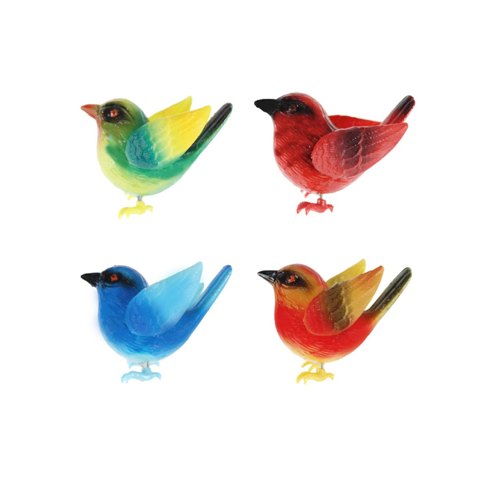 Colorful Resin Bird Plant Stakes (Set of 4) – Standard Size Decorative Garden Ornaments for Planters & Flower Beds