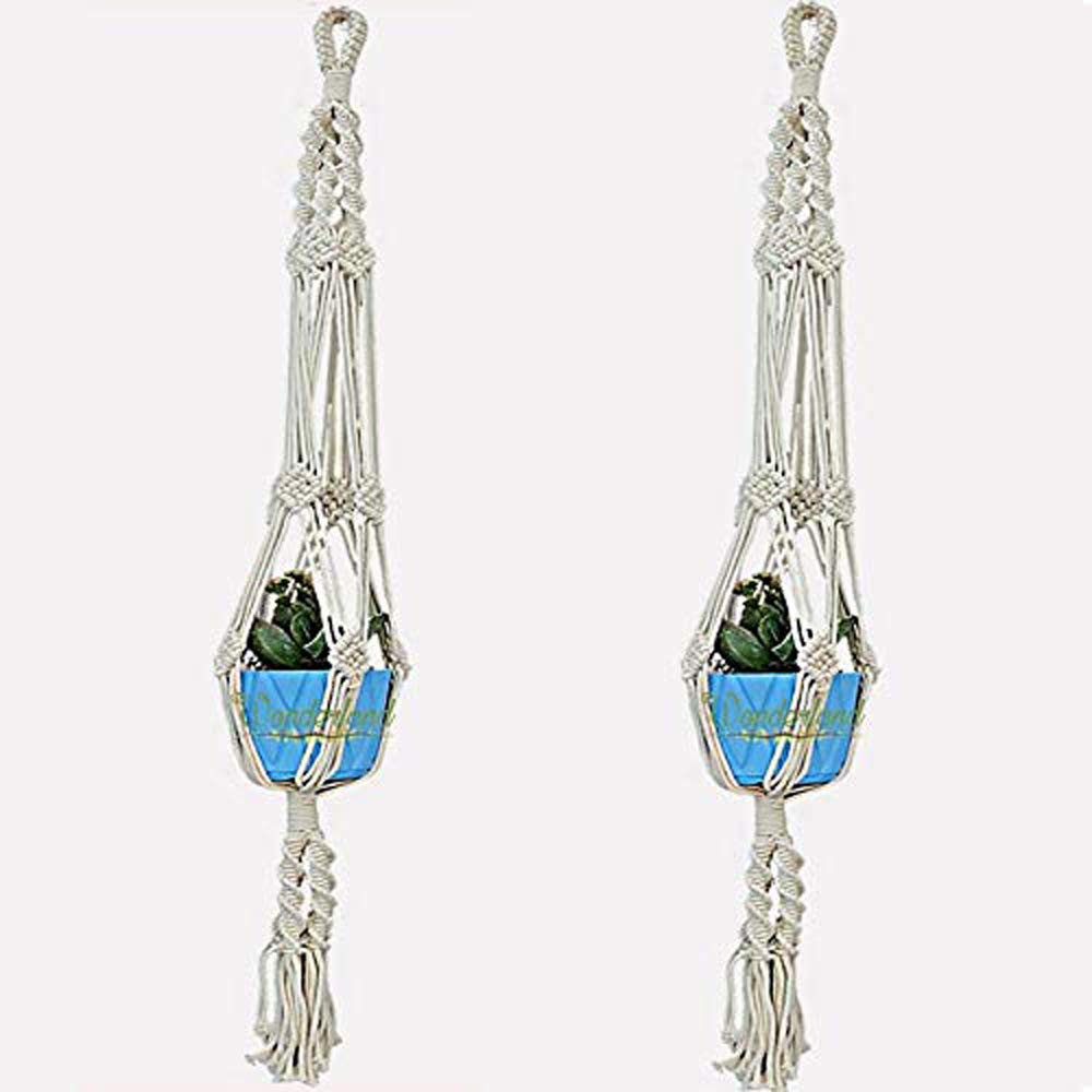 ( Pack of 2) Macrame Plant Hangers