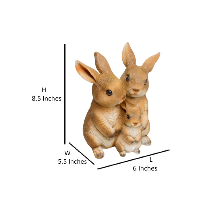 Wonderland Bunny Rabbit family Statue | garden décor | garden statue | outdoor decoration items