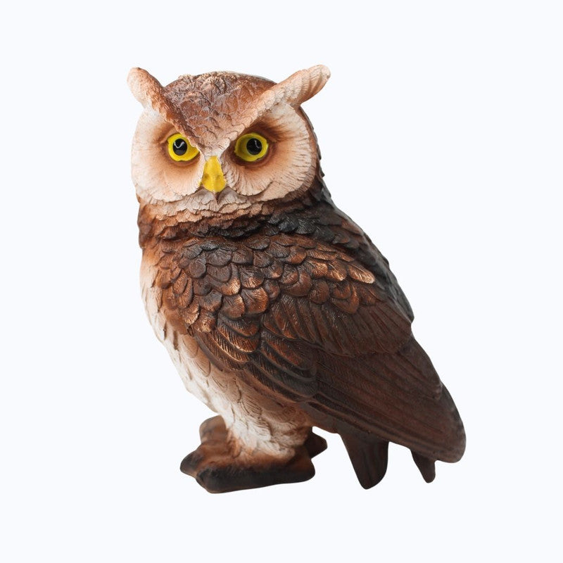 Wise Gaze Owl Garden Statue