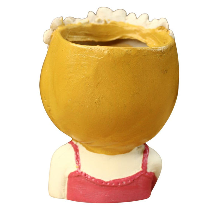 Resin Girl Shape Planter |Flower Pot