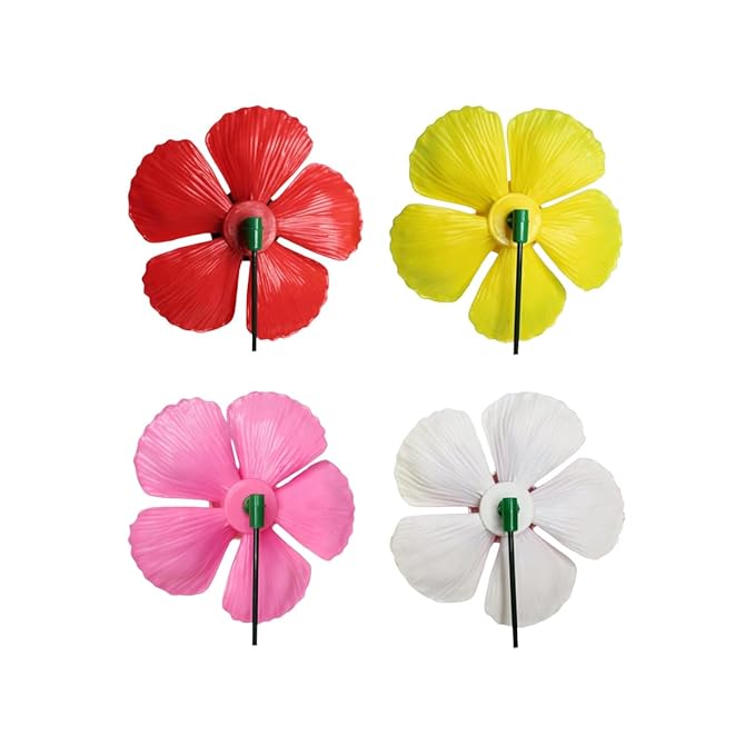 Self-Rotating Windmill Flower Sticks – Set of 2 or Set of 4