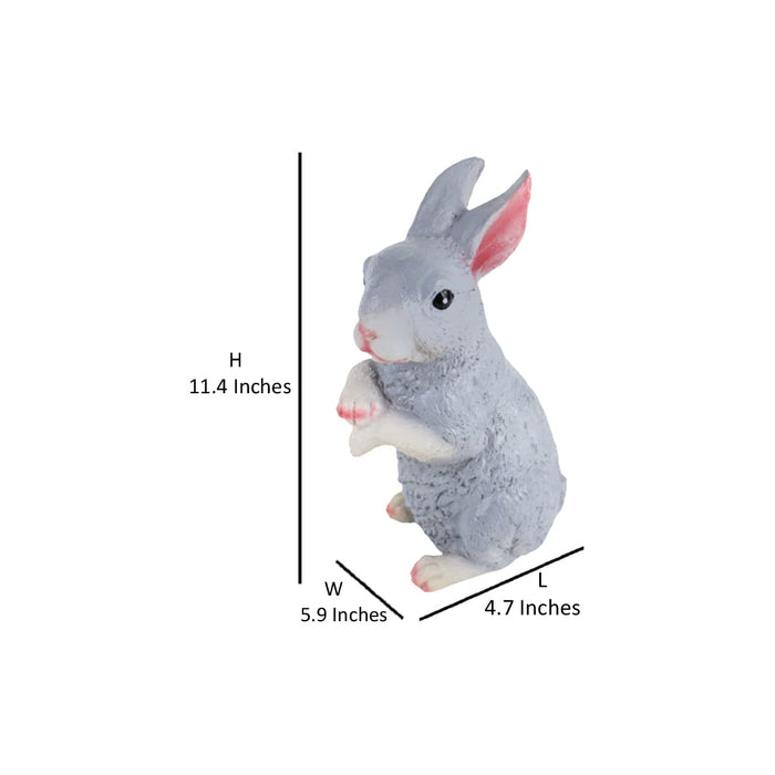 ( Set of 2)  Resin garden decor Sitting and Standing Rabbits & Single Sitting & Standing Bunny