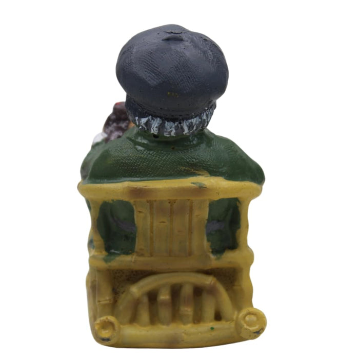 Wonderland Imported Miniatures (set of 1) Grand Parents sitting on chair|Miniature Figurine| Shelf Décor | Resin Home décor | Gift Items