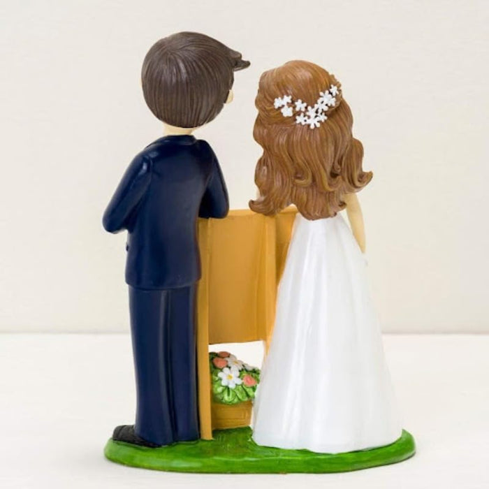 5.4 Inch Whimsical Wedding Couple Figurine