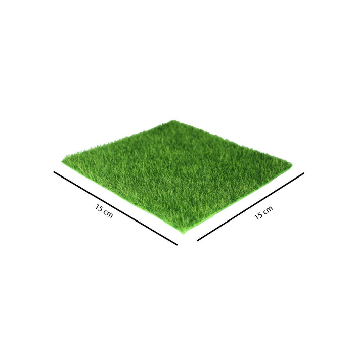 ( Set of 2 Artificial Grass Lawn Micro Landscape for Fairy Garden, Miniature Garden, Terrarium/Planter Decoration