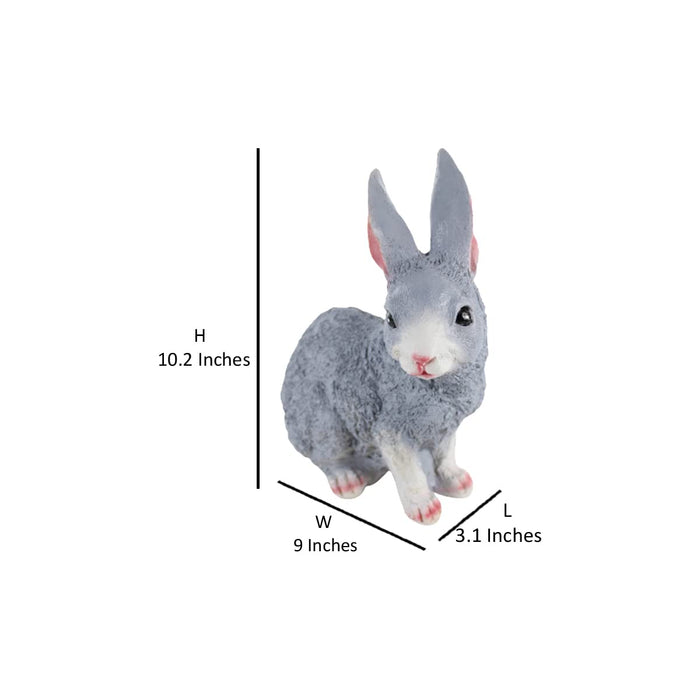 ( Set of 2)  Resin garden decor Sitting and Standing Rabbits & Single Sitting & Standing Bunny