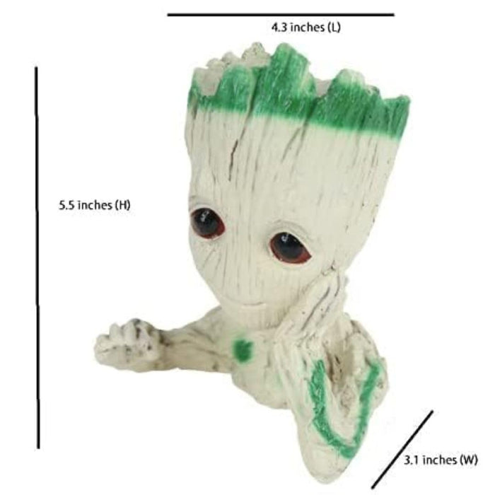 Table top Baby Groot Flower pot Pen stand