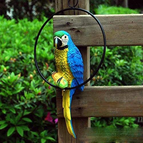 13 Inches Height Blue Parrot for Hanging for Home/Garden Decor