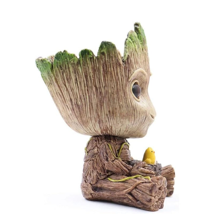 Wonderland Whimsical Succulent Planters (Set of 2) – Handcrafted Style Tree-Man Flower Pots & Desk Organizers for Home, Office, and Garden Décor Small- 2.1x2.5x4.2 inch Big-2.5x2.5x5.7inch