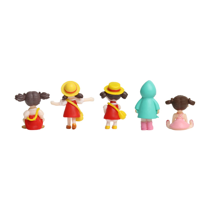 Wonderland 5 Sisters Dolls (set of 5)|Miniature toys | Tiny toys |Mini collectibles |Small figures | Miniature dollhouse| Miniature fairy garden accessories| Unique gifts