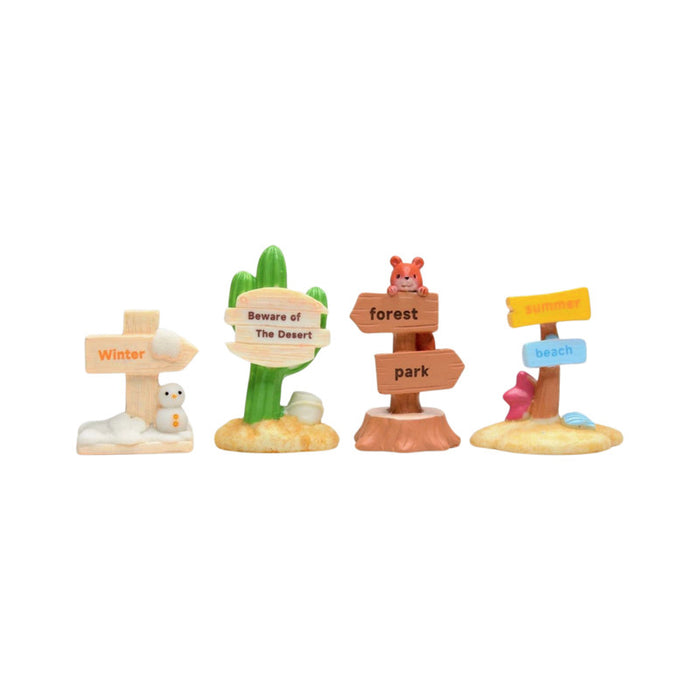 Wonderland imported miniatures ( pack of 4 ) signboard