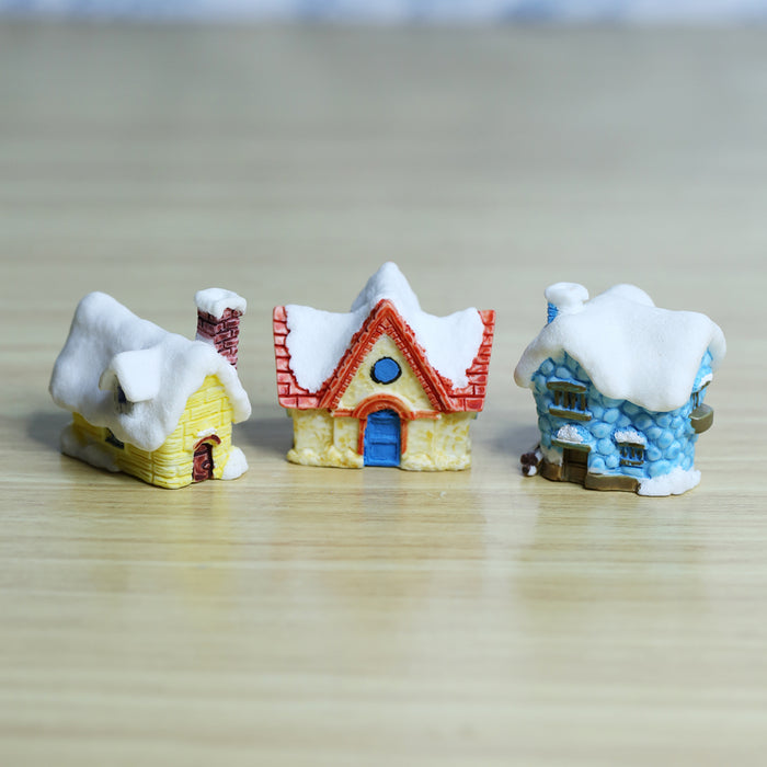 Wonderland Fairyland house (Set of 3)|Miniature toys | Tiny toys |Mini collectibles |Small figures | Miniature dollhouse| Miniature fairy garden accessories| Unique gifts