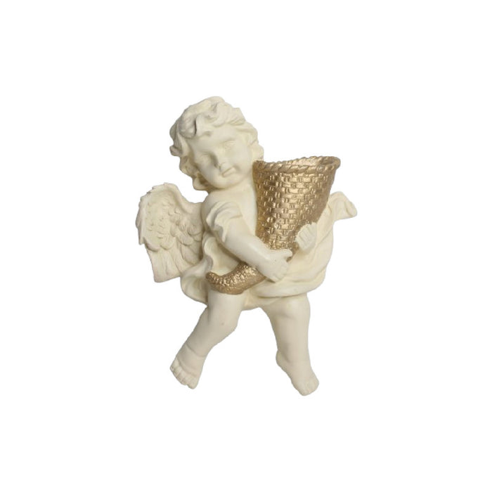 Wonderland Style 2 resin white wall angel statue planter