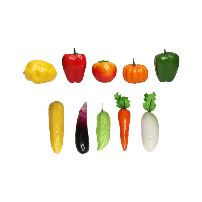 Wonderland Artificial Real Looking vegetables ( set of 10) | Natural Real-looking artificial fruits and vegetables