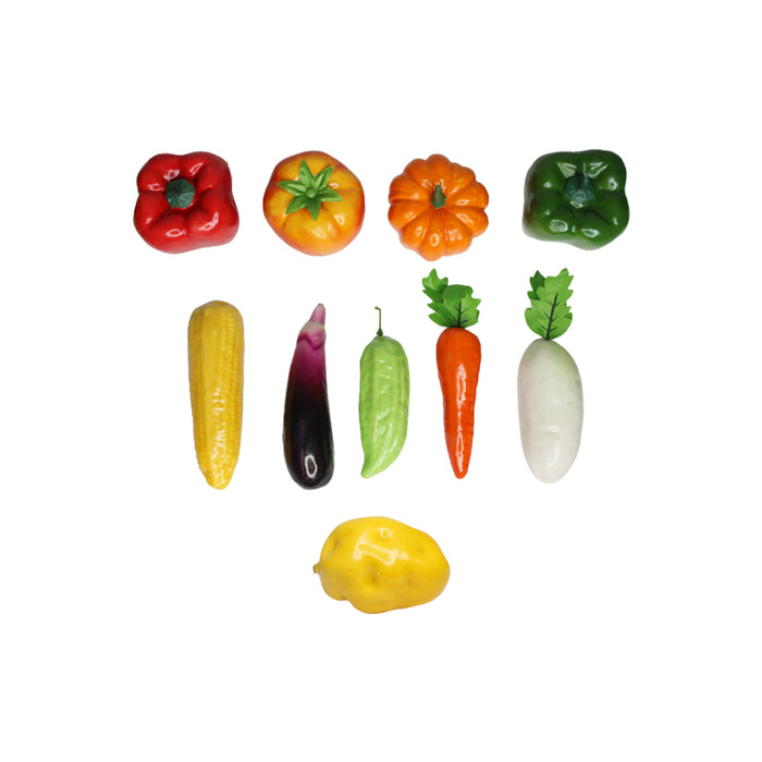 Wonderland Artificial Real Looking vegetables ( set of 10) | Natural Real-looking artificial fruits and vegetables
