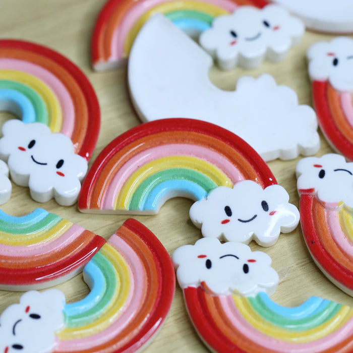 Wonderland Acrylic 3D for DIY Craft - Rainbow  |Waterproof stickers|Multi-purpose 3D acrylic stickers