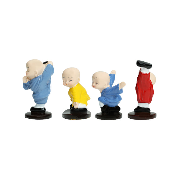 Wonderland ( Set of 4 ) Kung fu monks| monk statue| home décor| gift articles | gift item