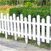 Pvc Picket Fencewhite Plastic Garden Fence  set of 6