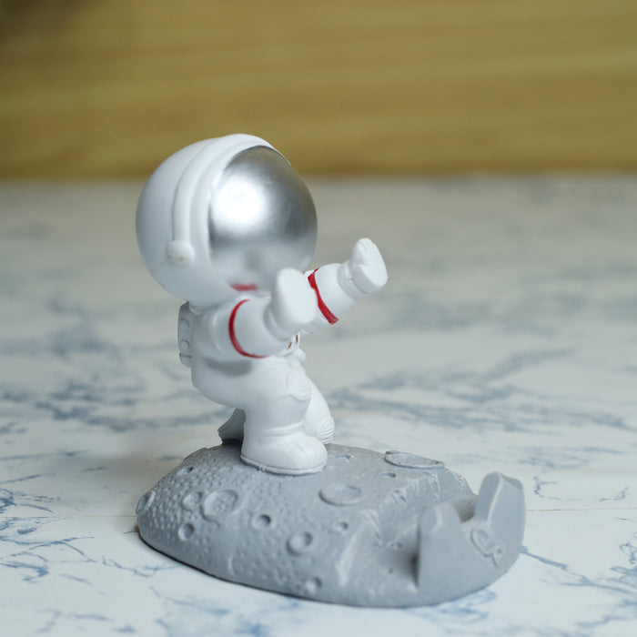 Wonderland Astronut Phone Stand-silver| table top phone stand