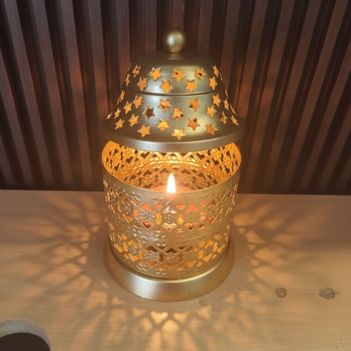 Wonderland Golden Starry Night Lantern Diffuser|Moroccan Décor