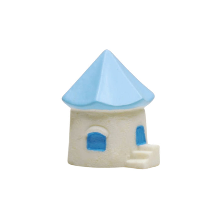 Wonderland imported miniatures ( pack of 4 ) blue roof houses