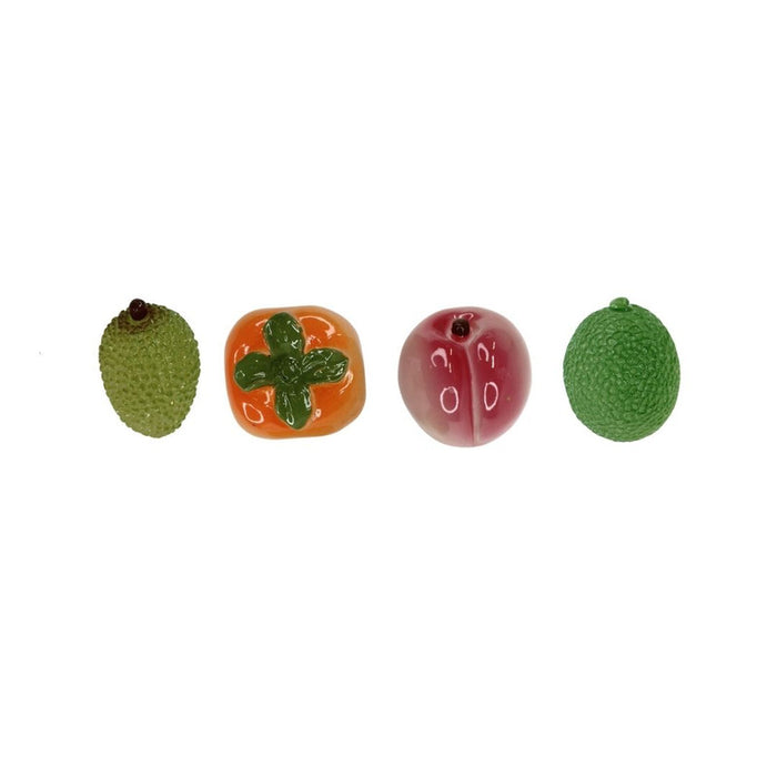 High-quality resin miniature charms featuring various realistic food charms