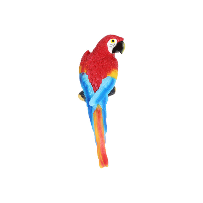 Handmade Resin Parrot Decoration Sculpture in red (Resin Crafts Outdoor Garden Bird Sculpture)
