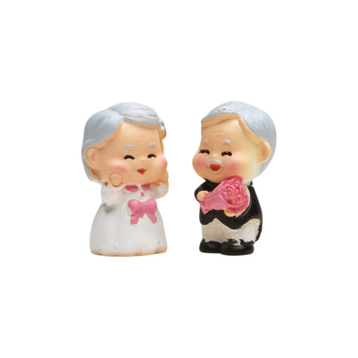 Wonderland imported miniatures ( pack of 4 ) old couple grandma grandpa