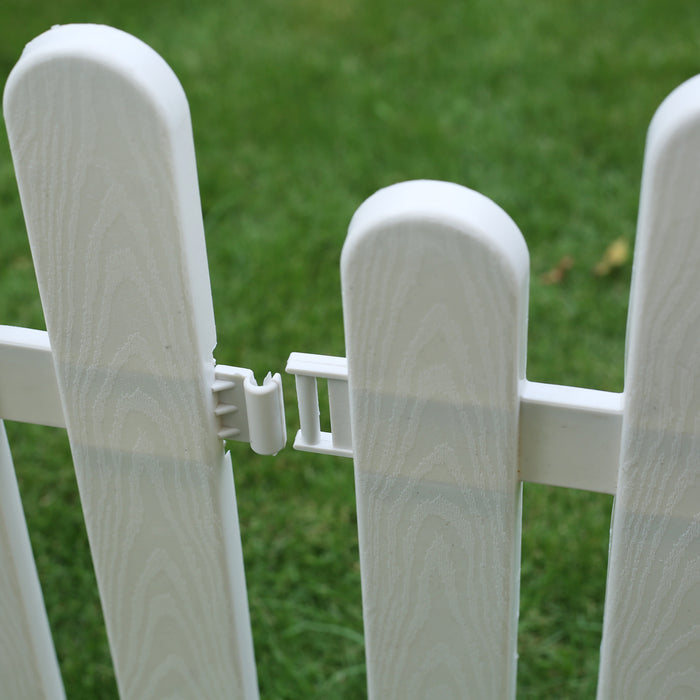 (Pack of 4 ) Double Moon Picket Fence with Spikes