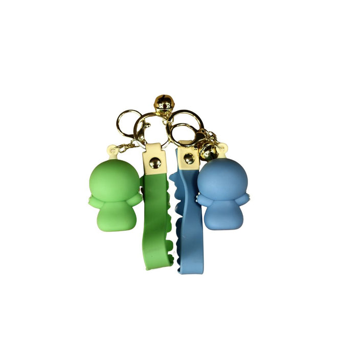 Wonderland Kawaii style ( set of 2) Dino Buddy Keychains with Holder Accessories, Backpack Car Key Chain for Boy Girl