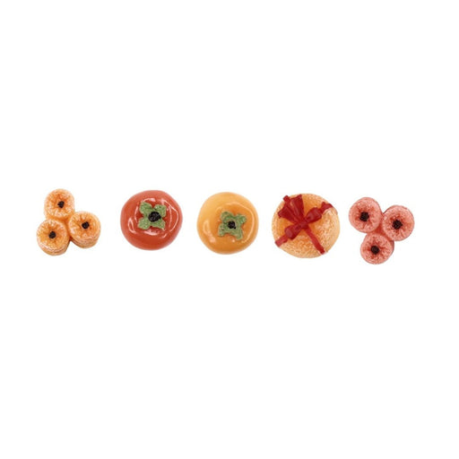 Resin miniature food assortment, for  dollhouse decoration and crafting.