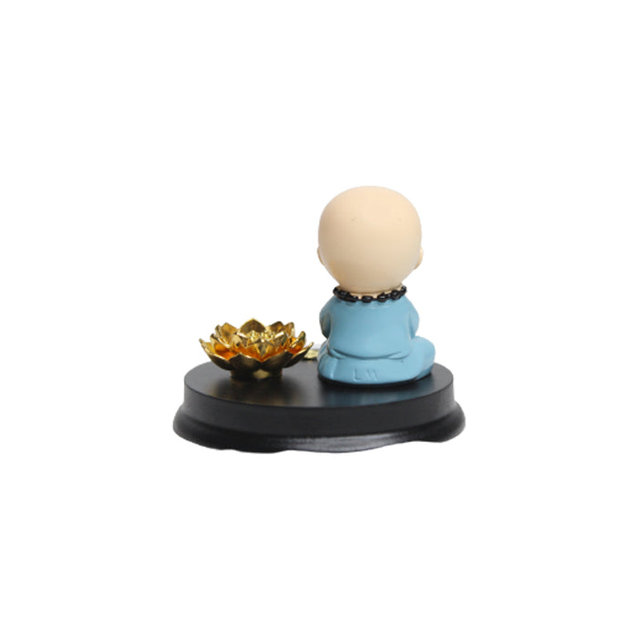Wonderland Monks with Namaste with incense stick stand