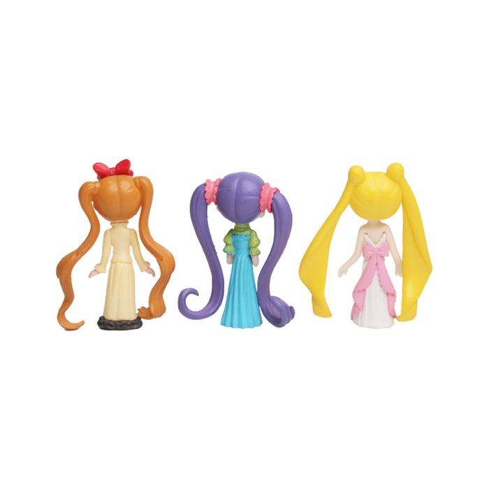 Wonderland Animee Girl with long ponytail B (Set of 3)