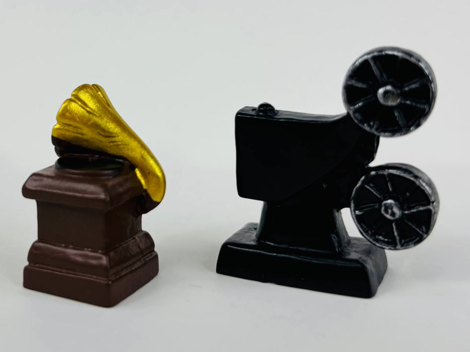Wonderland se of 2 Miniature Vintage Film Set - Retro Media Collectibles | Desk Decor | Dollhouse Accessories