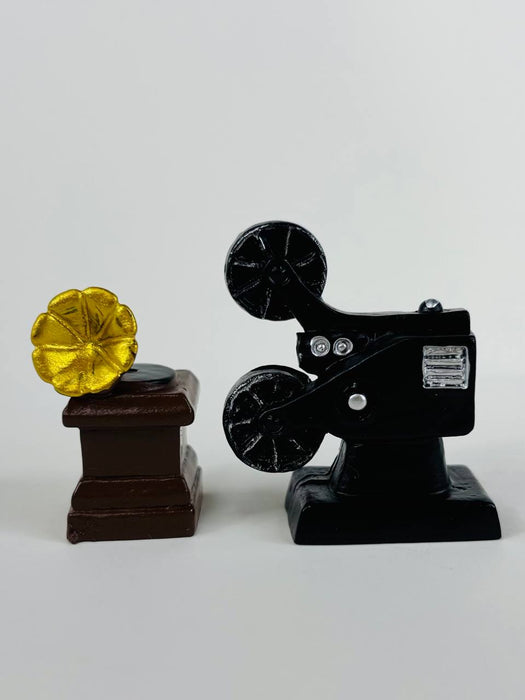 Wonderland se of 2 Miniature Vintage Film Set - Retro Media Collectibles | Desk Decor | Dollhouse Accessories