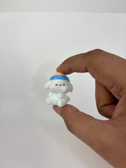 Wonderland set of 3- Collectible Puppy Figurines - Adorable Miniature Dog Toys Set for Desk and Home Decor