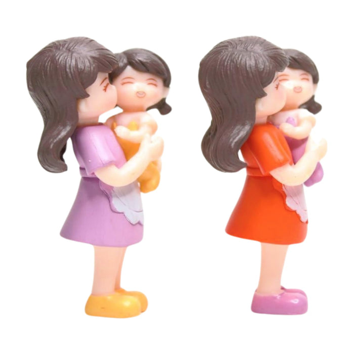  Pack of 2 Miniature Toys Mother Baby Set | Miniature Figurine