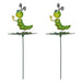 Two Decorative catepillar garden sticks