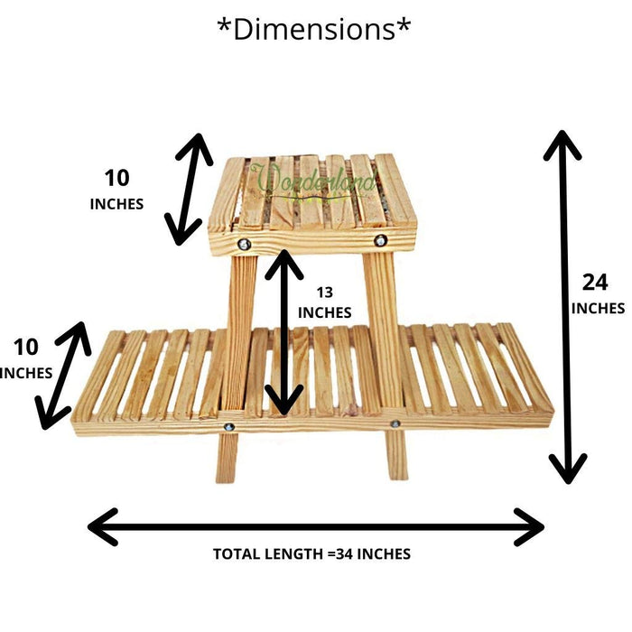 Wood Pot Stand