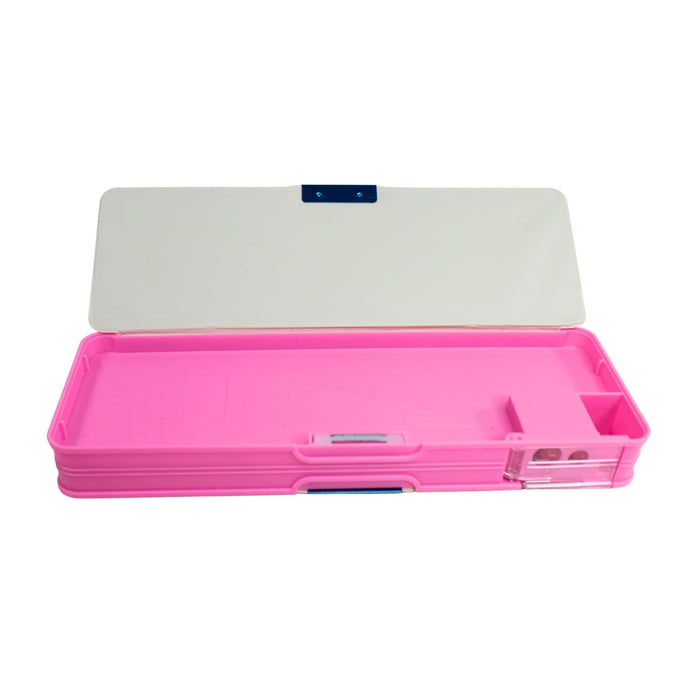  Multipurpose Pencil Box with Dual Sharpener and Magnetic Lock for School Kids (Cinderella)