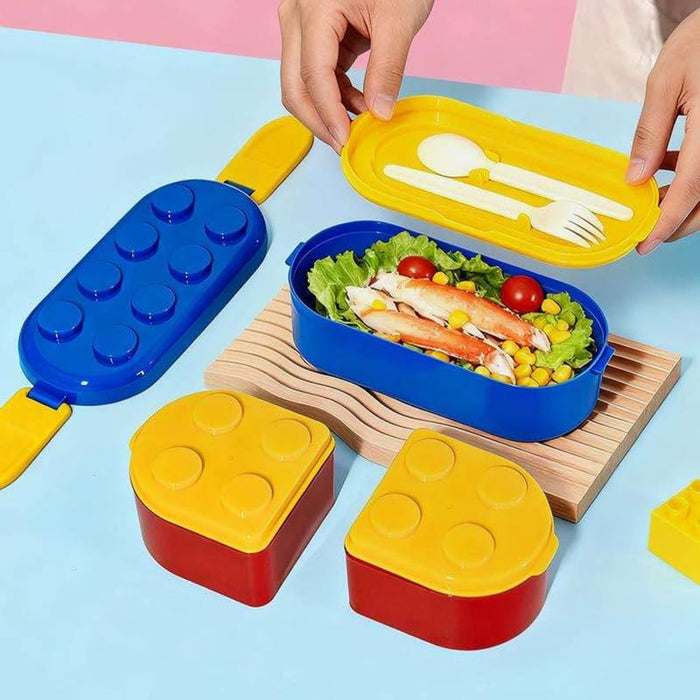 Kids-  900 ml plastic Lunch Box  (price per pc)|Leak-Resistant, Lightweight Lunch Container for School & Travel-8x3.5x4.5 inch