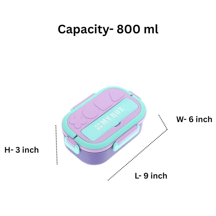 My box  Kids- 800 ml SS 304 Lunch Box, Leakproof and Air Tight Tiffin (price per pc)