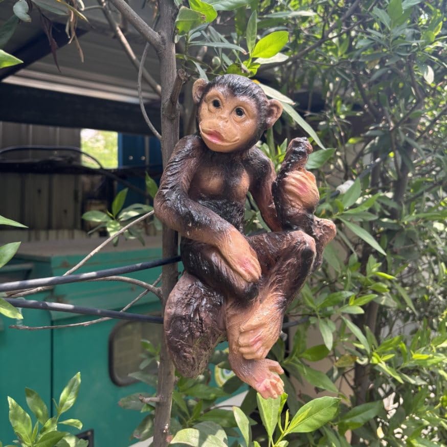 Realistic Hanging Monkey Tree Decor